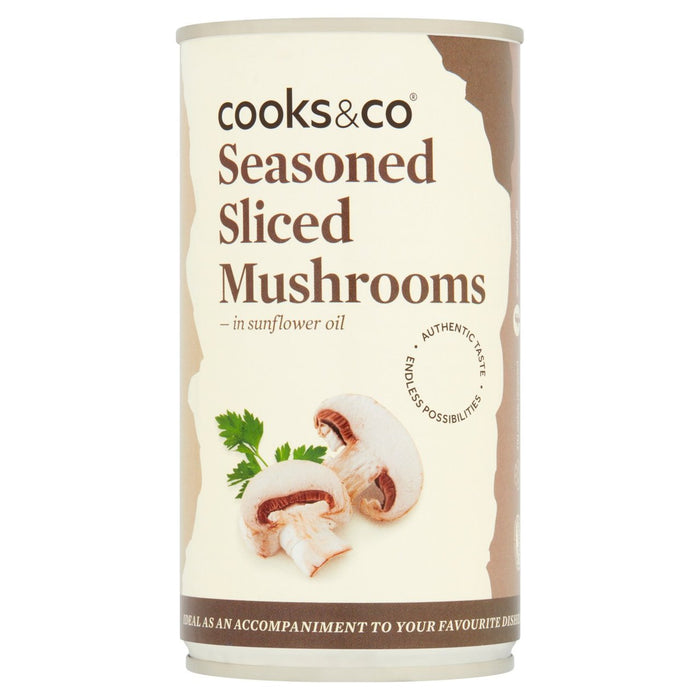 Cooks & Co Seasoned Sliced Mushrooms 345g