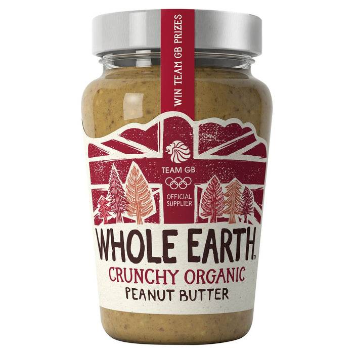 Whole Earth Organic Crunchy Peanut Butter 340g