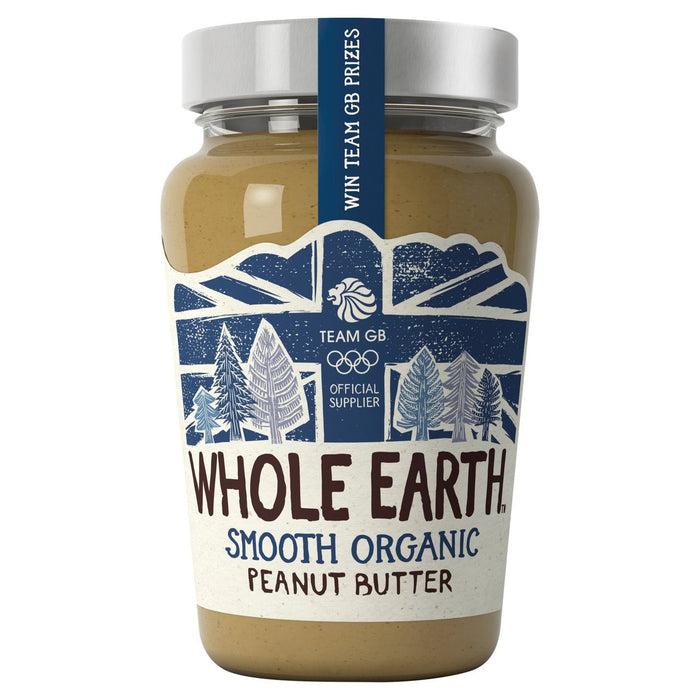 Whole Earth Organic Smooth Peanut Butter 340g