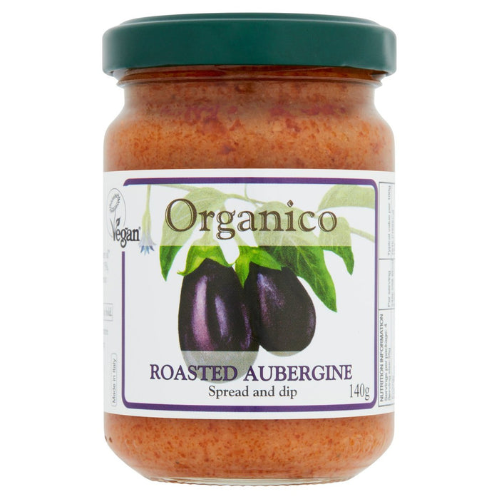 Aubergine rôtie Organico Spreadgine et trempette 140g