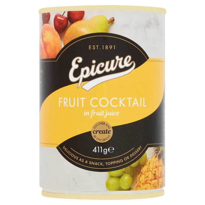 Cocktail de fruits épicés dans le jus de fruits 411g