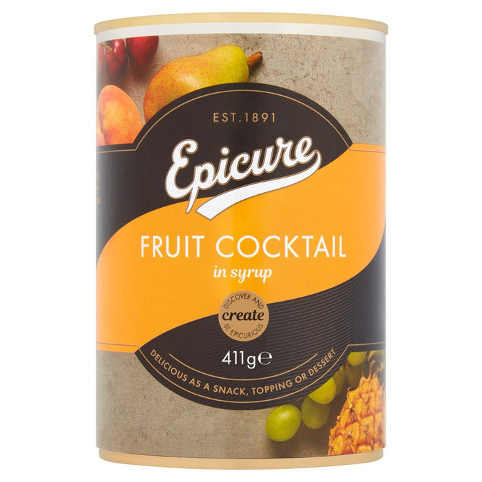 Cocktail de fruits épicurés dans le sirop 411g