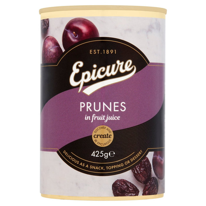 Prunes d'épicure dans le jus de fruits 425g