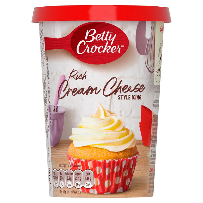 Glaseado estilo queso crema Betty Crocker 400g 