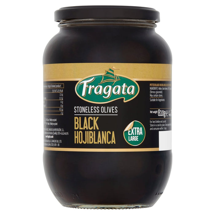 Fragata Stoneless Black Olives 810g