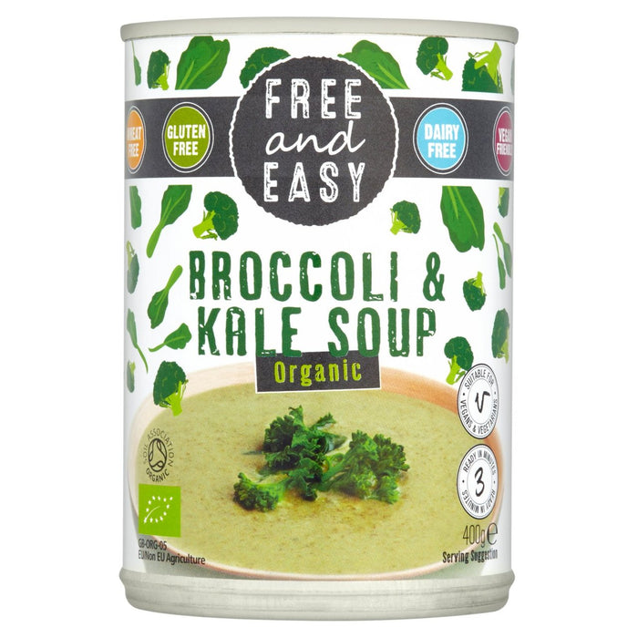 Free & Easy Free From Dairy Free Organic Broccoli & Kale Soup 400g