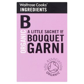 Cuisine des ingrédients du bouquet biologique Garni Waitrose 6 x 1,5 g