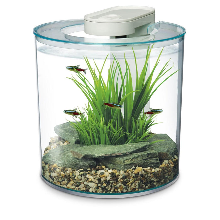 Marina 360 Aquarium mit Fernbedienungs -LED -Beleuchtung 10 -Liter -Multikolen