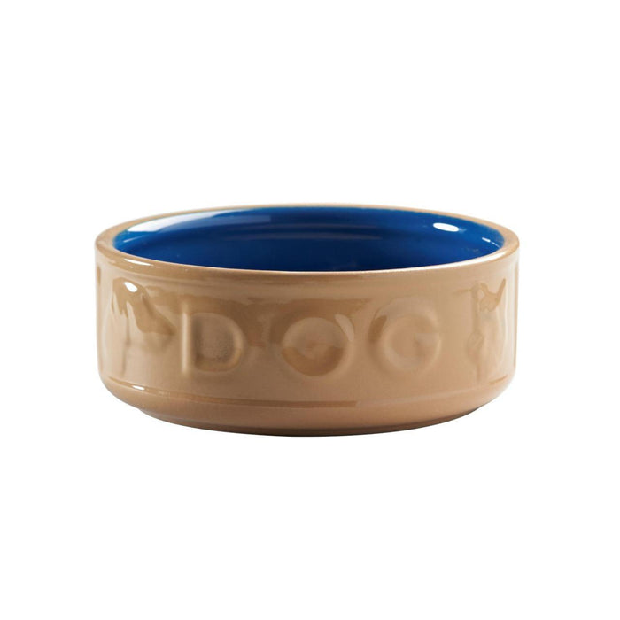 Mason Cash Branded Cane & Blue Dog Bowl 18cm