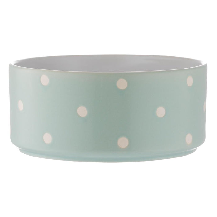 Mason Cash Polka Dot Sage 18 cm Pet Bowl