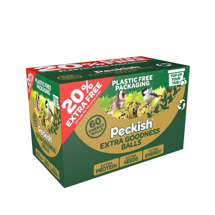 Peckish Extra Goodness Balls 50 Box + 20% supplémentaire gratuit