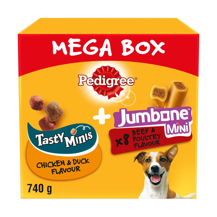 Pedigree Tasty Minis & Jumbone Adult Small Dog Treats Mega Box 740G