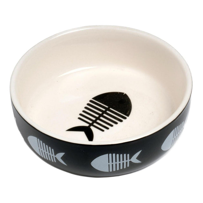 Petface Keramic Fish Knoch Cat Bowl