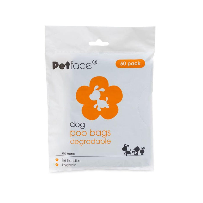 Sacs de merde dégradables Petface 50 par pack