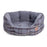 Petface Grey Tweed Oval Pet Bett Medium