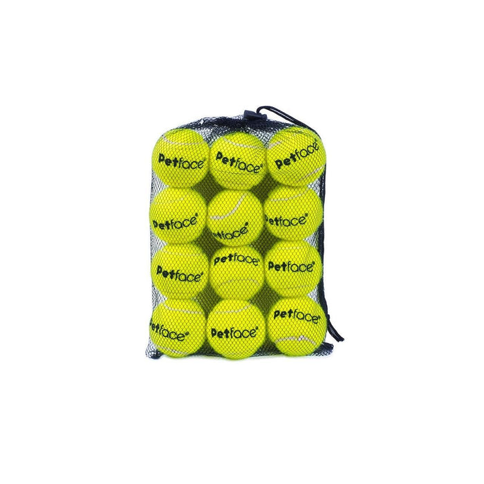 Petface Tennis Balls Dog Toy 12 por paquete