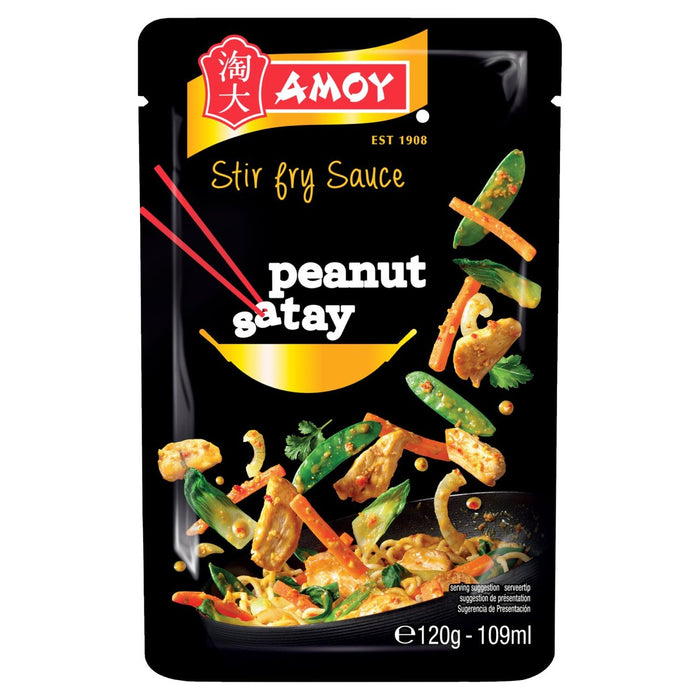 Amoy Sauce à sautés satay à l'arachide rôtie 120g