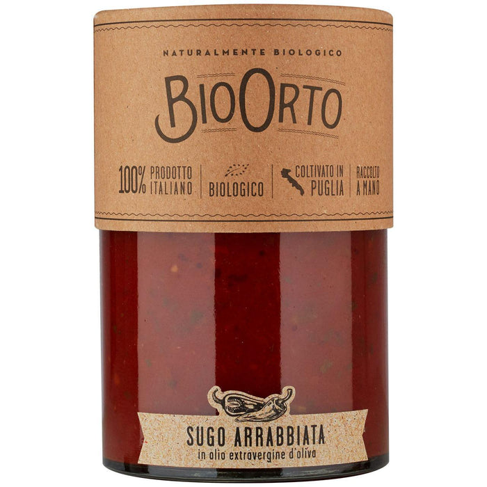 Salsa de pasta de arrabbiata bio orto 350g