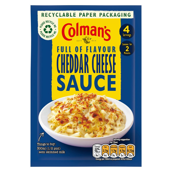 Colman's Cheddar Cheese Sauce Mix 40G