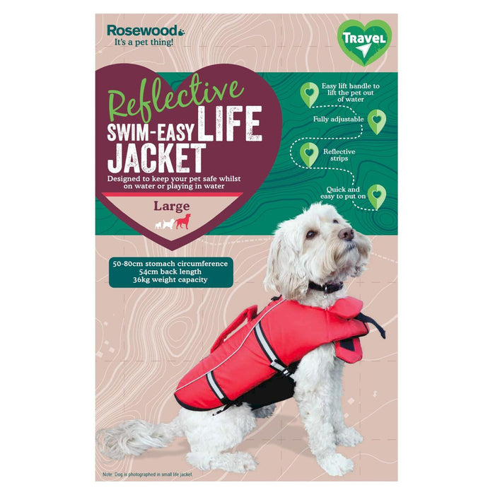 Rosewood Reflective Swim Easy Life Jacket Large