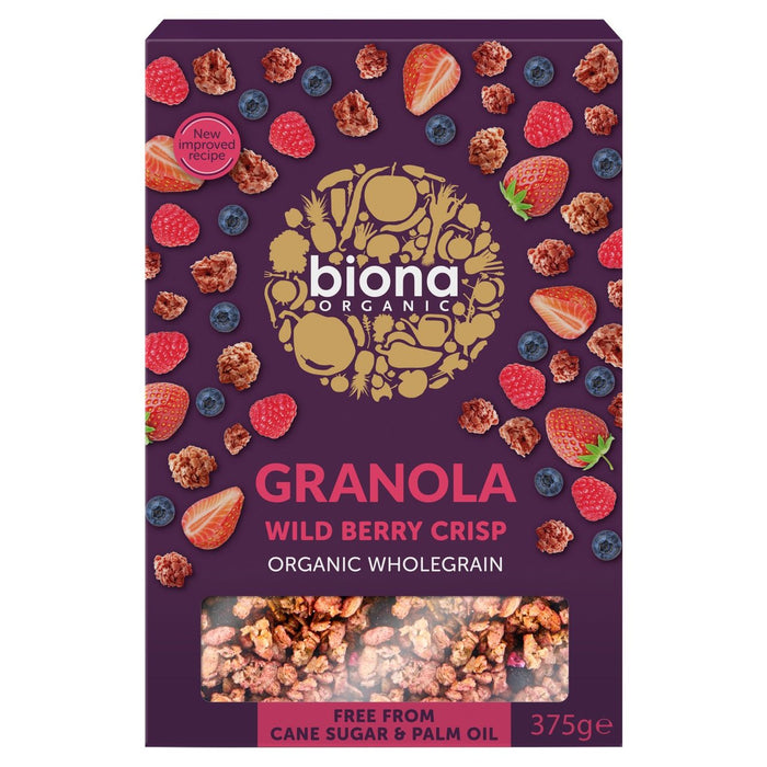 Biona Organic Wild Berry Crispy Granola 375g