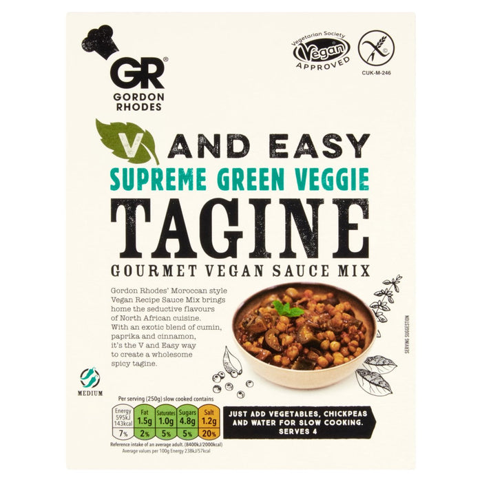 Gordon Rhodes V & Easy Supreme Green Veggie Tagine 75G