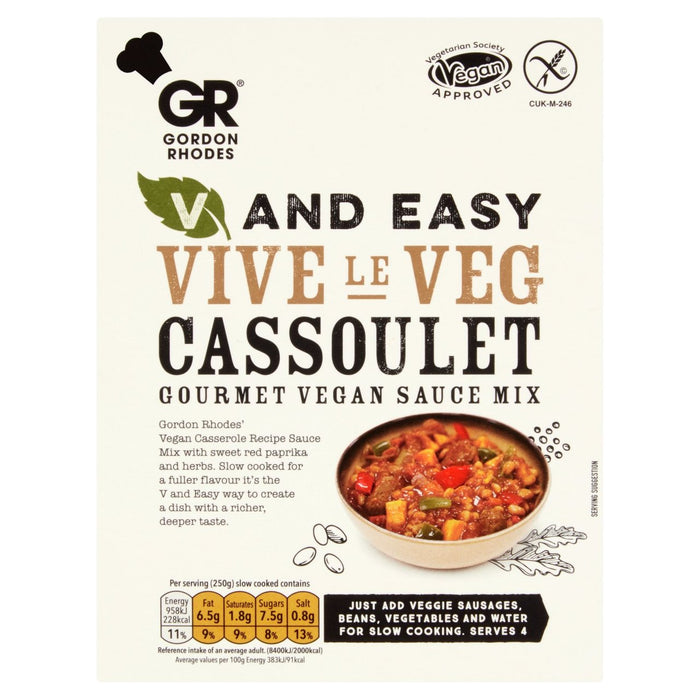 Gordon Rhodes V & Easy Vive Le Veg Cassoulet 75G