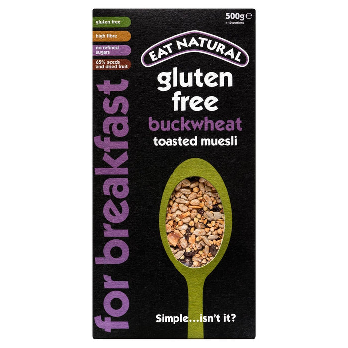 Manger du gluten naturel sans sarrasin sans sarrasin toasté 500g