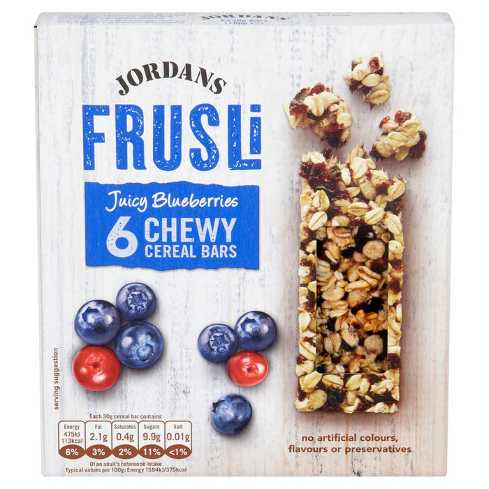 Jordans Blueberry Burst Frusli Cereal Bars 6 x 30g