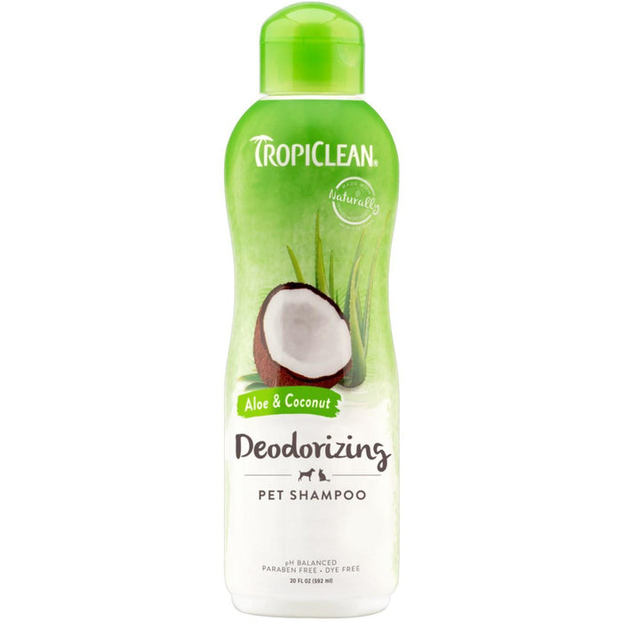 Tropiclean déodorisant l'aloès et le shampooing pour animaux de compagnie pour chiens 592 ml