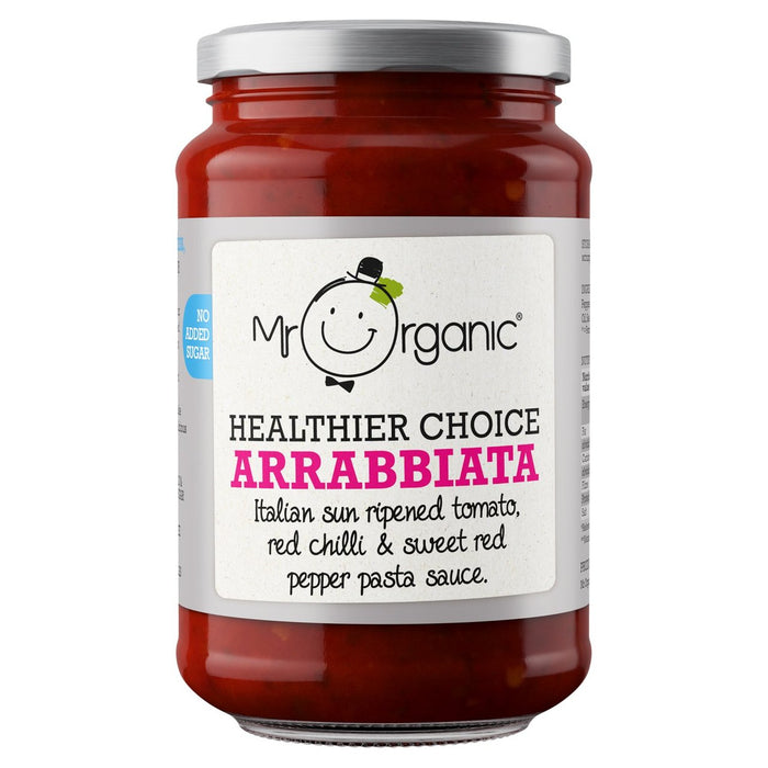 Herr organischer Arrabbiata gesündere Auswahl Pasta -Sauce 350G