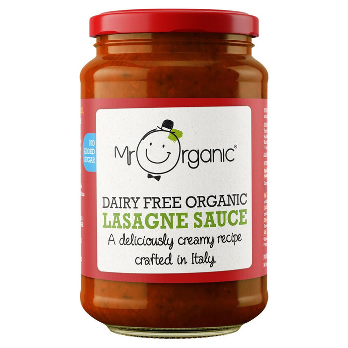 Mr Organic lácteos sin salsa de lasaña 350g