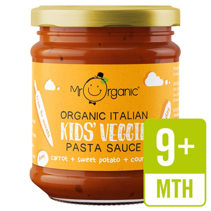 Mr Organic Kids Pasta Sauce Carrot Sweet Potato & Courgette 200g