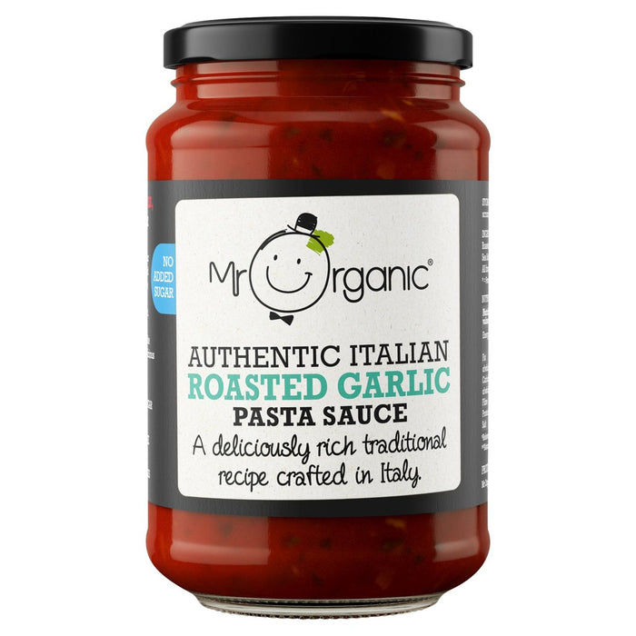 Mr Organic No agregado azúcar con ajo asado salsa de pasta 350g