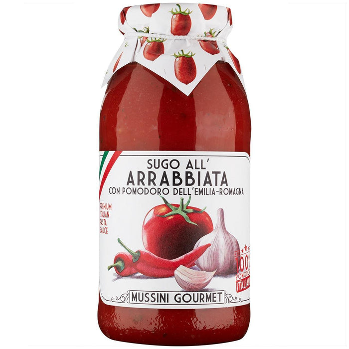 Salsa de pasta de Arrabbiata de Mussini 500ml