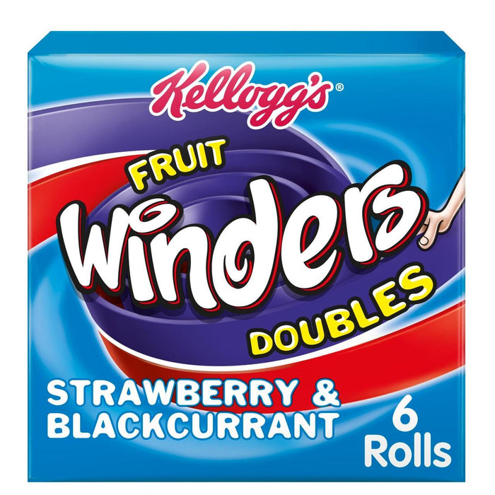 Kelloggs Fruit Winders Erdbeer & Black -Johannis -Johannisbeere 6 x 17g