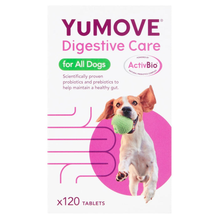 Yumove Dog Digestive Health Probiotics Supplément 120 comprimés