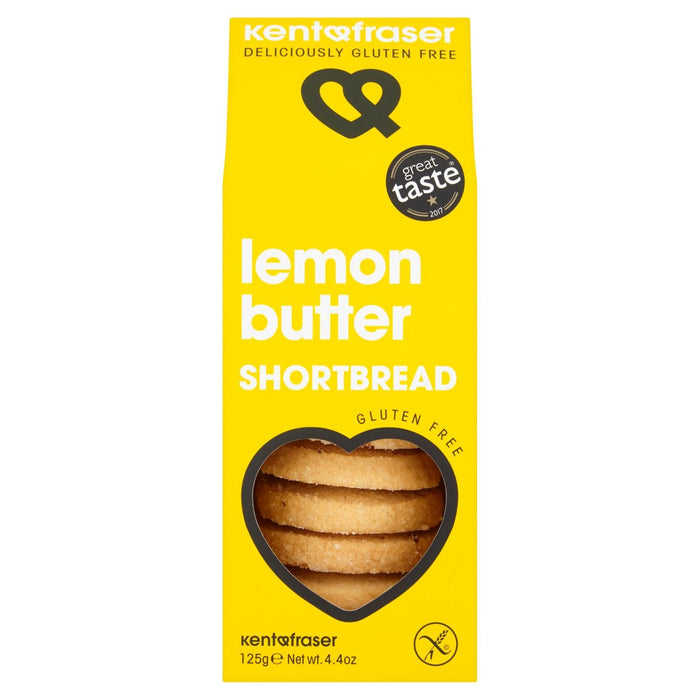 Kent & Fraser Gluten Free Lemon Butter Shortbread 125G