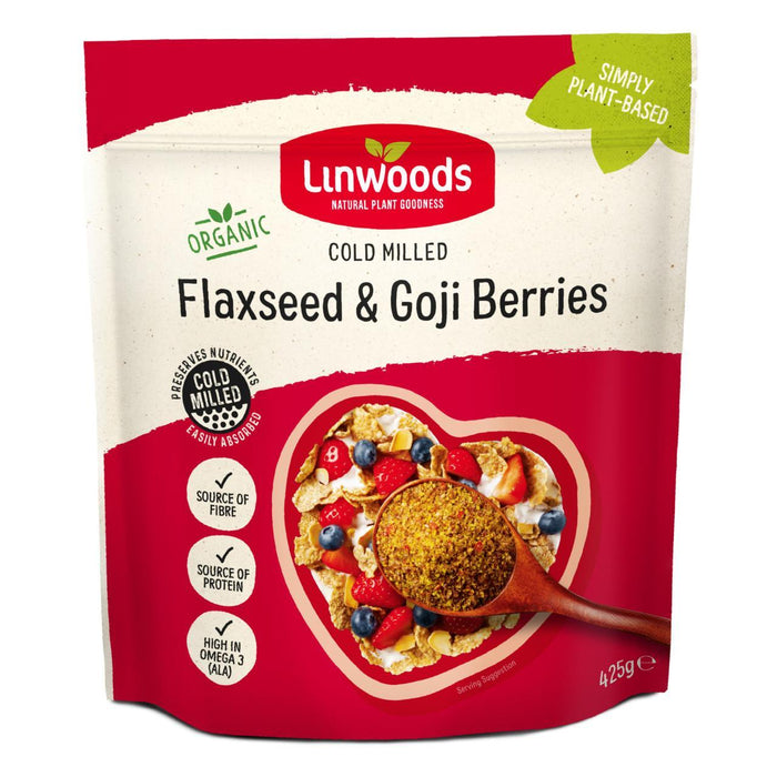 Linwoods gemahlene Leinsamen & Goji -Beeren 425G