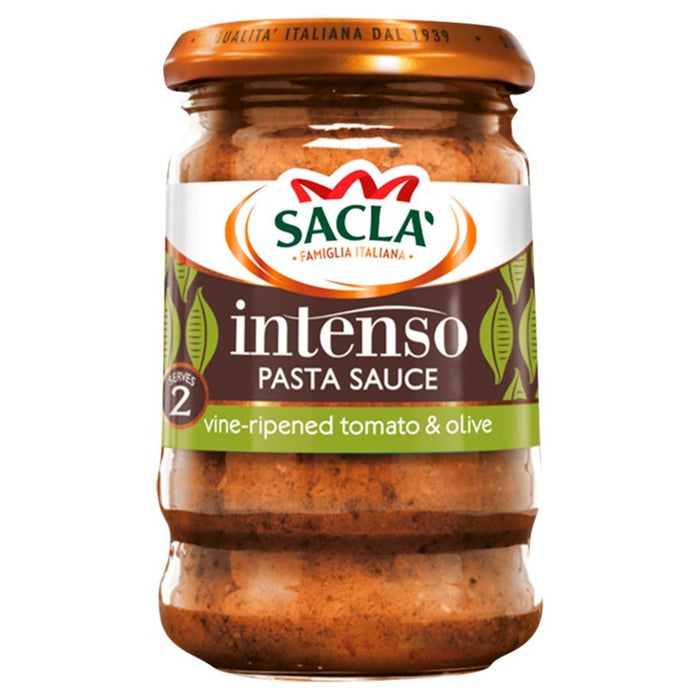 Sacla 'intenso revuelva en tomate y oliva 190g