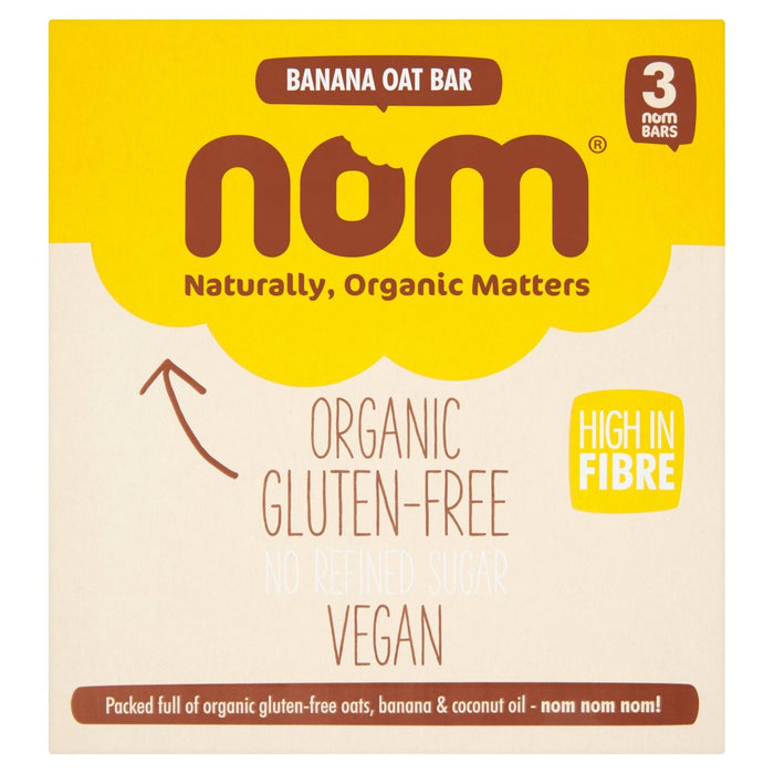 Nom Banana Barrita de Avena Ecológica Multipack 3 x 40g 