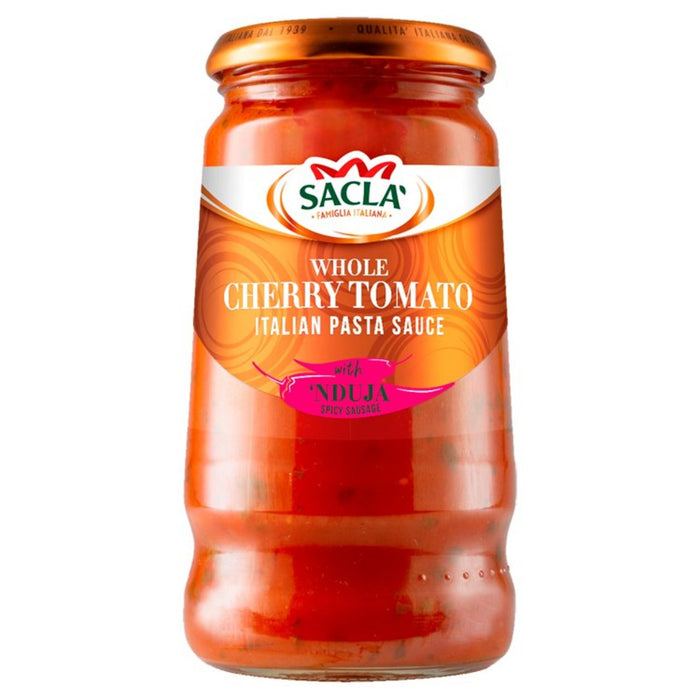 Sacla 'Tomate cherry integral con' nduja 350g