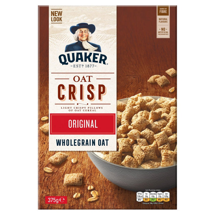 Quaker Original Oat Crisp Cereal 375G