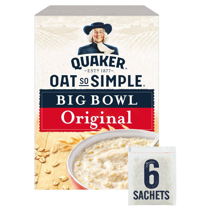 Quaker Oat tan simple Big Bowl Gendía original 6 x 38.5g