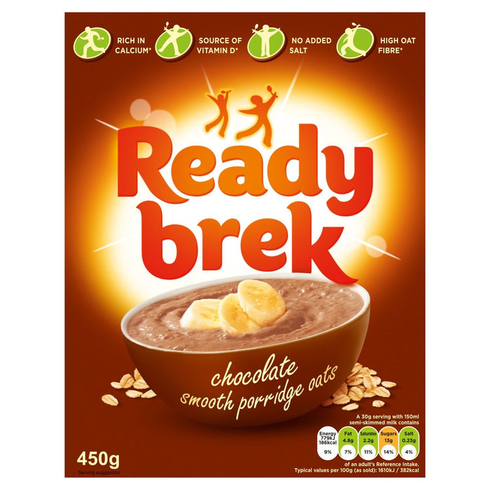 Fertige Brek glatte Brei Hafer Schokolade 450g