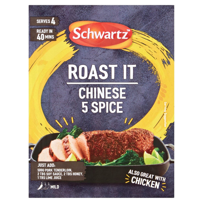 Schwartz braten es Chinesisch 5 Gewürz 25g