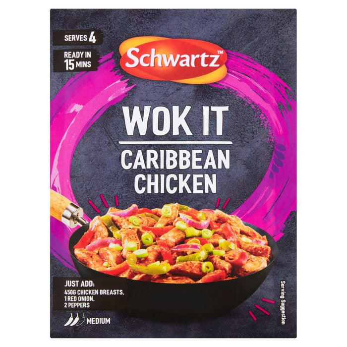 Schwartz Wok it karibisches Hühnchen 35G