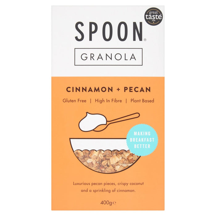 Cuillère céréales cannelle, granola de pacan 400g