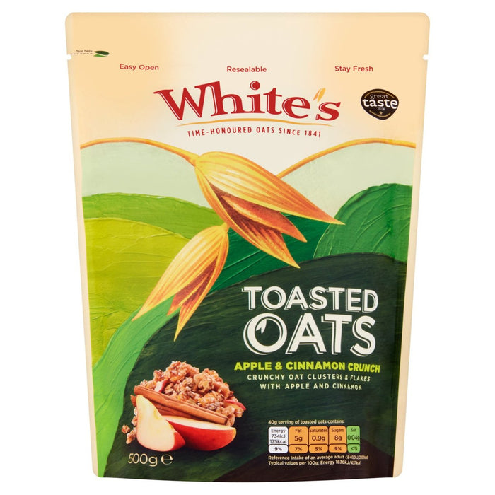 White's Toasted Hafer Apple & Cinnamon 500G