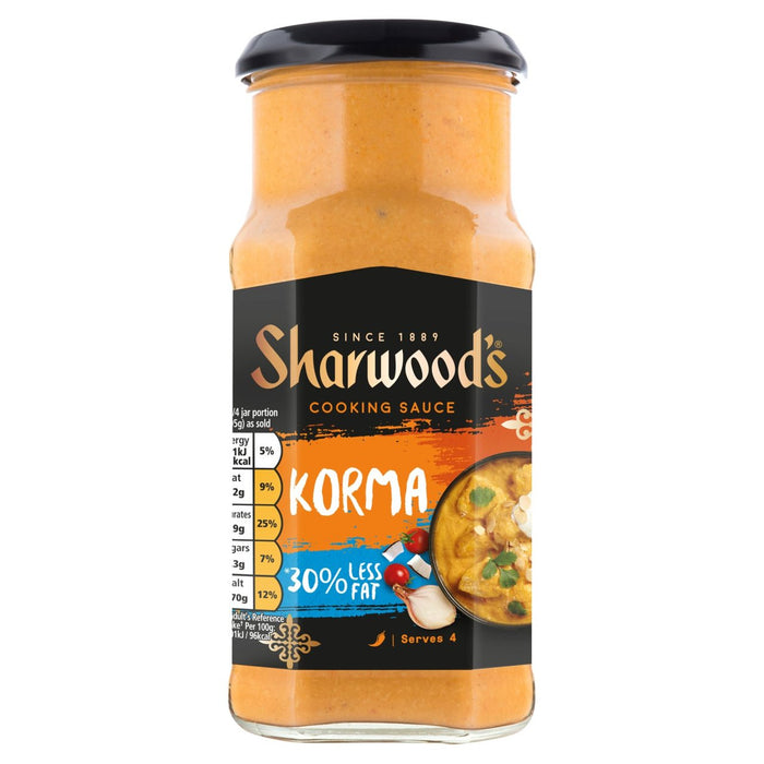 Sharwood's Korma 30% Less Fat Cooking Sauce 420g - Special Offer